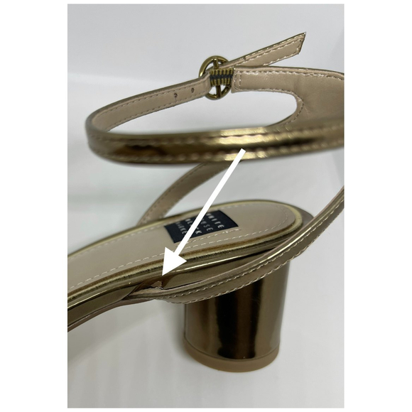 WHITE HOUSE BLACK MARKET Cindy Bronze Strappy Sandal - Picture 12 of 15